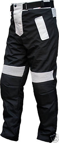 Motorradhose Textil schwarz/grau