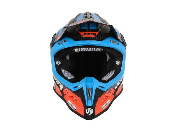 JUST1 Helmet J12 PRO Vector Orange-Blue Carbon