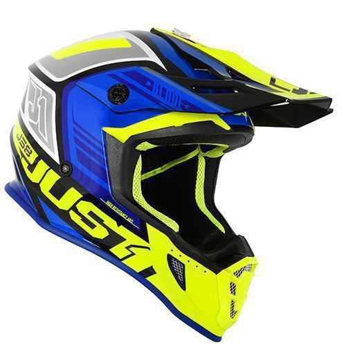 JUST1 Helmet J38 Blade Blue-Yellow Fluor-Black
