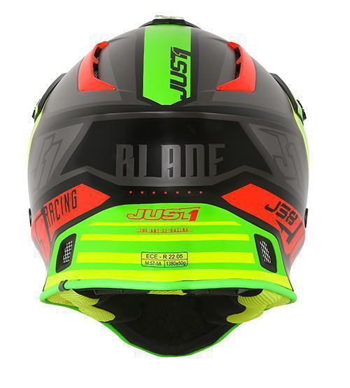 JUST1 Helmet J38 Blade Red-Lime-Black