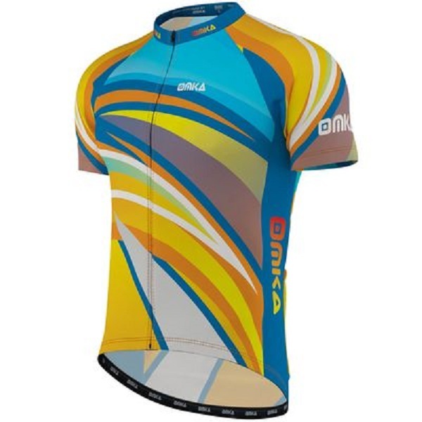 OMKA Herren Fahrrad Radler-Trikot Racing Shirt mit Sublima, Tropisch