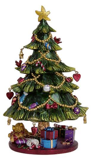 Spieluhr Weihnachtsbaum aus Poly,